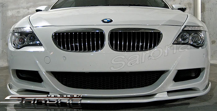 Custom BMW 6 Series Front Bumper Add-on  Coupe & Convertible Front Add-on Lip (2004 - 2010) - $525.00 (Part #BM-009-FA)